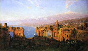  William Stanley Haseltine Ruins of the Roman Theatre at Taormina, Sicily - Canvas Art Print