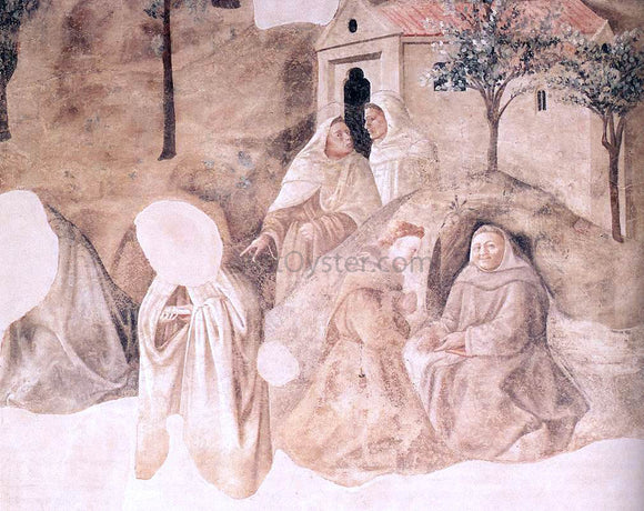  Fra Filippo Lippi Rules of the Carmelite Order (detail) - Canvas Art Print