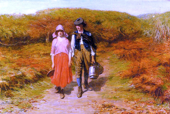  John Pettie Rustic Courtship - Canvas Art Print