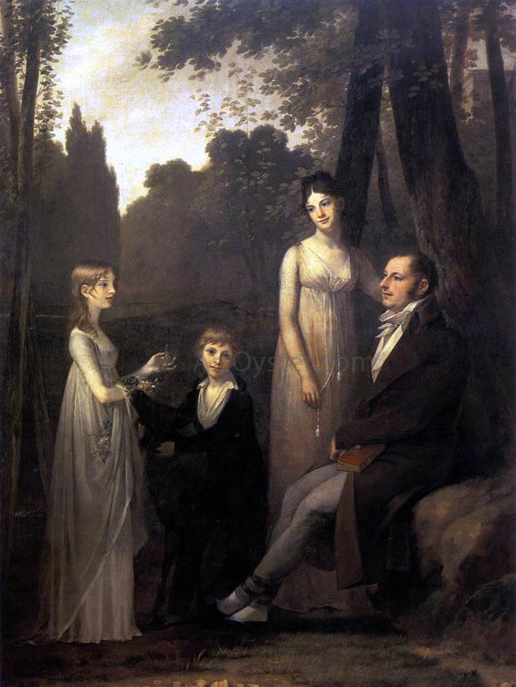  Pierre Paul Prudhon Rutger Jan Schimmelpenninck with his Wife and Children - Canvas Art Print