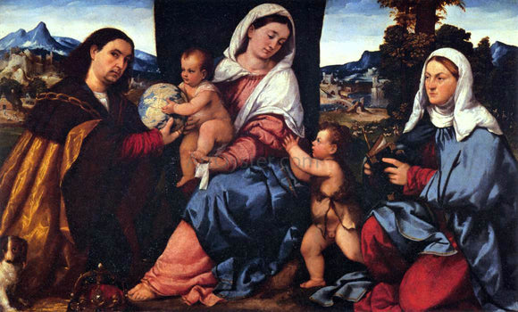  Bonifazio Veronese Sacra Conversazione - Canvas Art Print