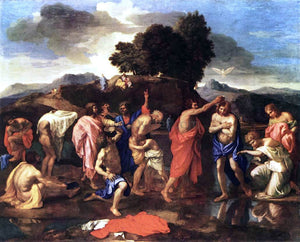  Nicolas Poussin Sacrament of Baptism - Canvas Art Print