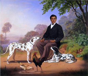  Charles Christian Nahl Sacramento Indian with Dogs - Canvas Art Print