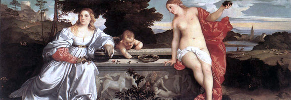  Titian Sacred and Profane Love - Canvas Art Print
