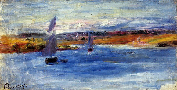  Pierre Auguste Renoir Sailboats - Canvas Art Print