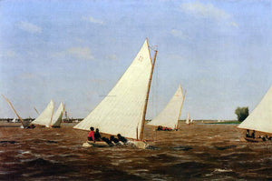  Thomas Eakins Sailboats Racing on the Delaware - Canvas Art Print