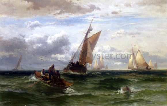  Edward Moran Sailing - Canvas Art Print
