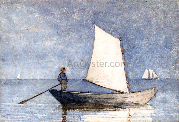  Winslow Homer Sailing a Dory - Canvas Art Print