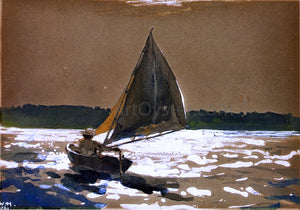  Winslow Homer Sailing by Moonlight - Canvas Art Print