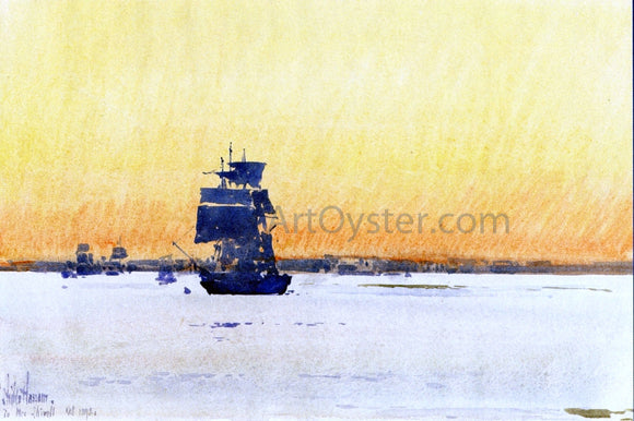  Frederick Childe Hassam Sailing Ship Locked in Ice - Canvas Art Print