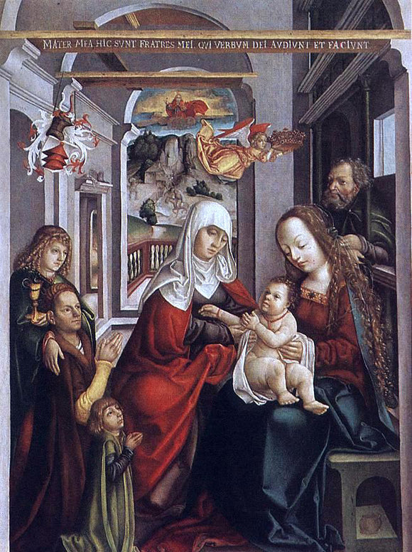  Unknown Hungarian Painters Saint Anne with the Virgin and the Child - Canvas Art Print
