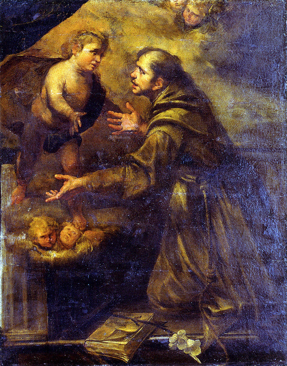  Gioacchino Assereto Saint Anthony - Canvas Art Print