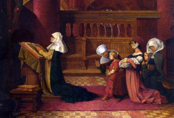  Theophile Marie Francoise Lybaert Saint Elizabeth of Hungary - Canvas Art Print
