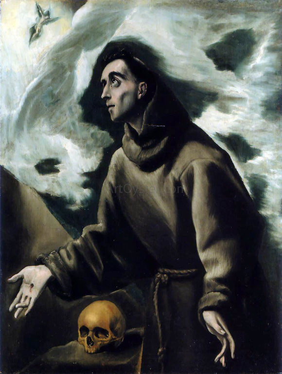  El Greco Saint Francis Receiving the Stigmata - Canvas Art Print