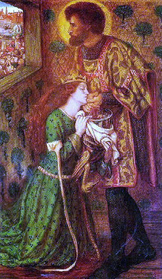 Dante Gabriel Rossetti Saint George and the Princess Sabra - Canvas Art Print