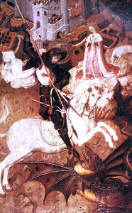  Bernat Martorell Saint George Killing the Dragon - Canvas Art Print