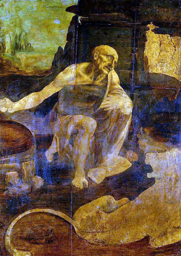 Leonardo Da Vinci Saint Jerome - Canvas Art Print
