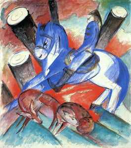  Franz Marc Saint Julian l'Hospitalier - Canvas Art Print