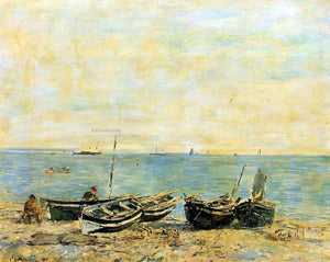  Eugene-Louis Boudin Sainte-Adresse, the Shore - Canvas Art Print