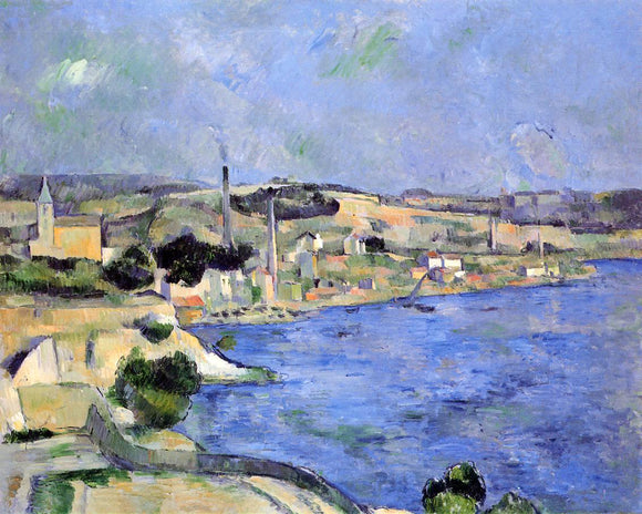  Paul Cezanne Saint-Henri and the Bay of l'Estaque - Canvas Art Print