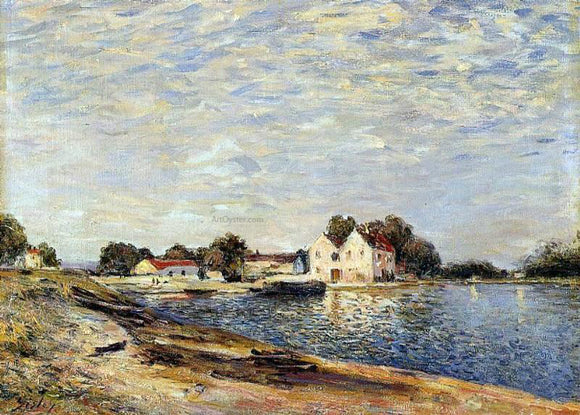  Alfred Sisley Saint-Mammes, on the Banks of the Loing - Canvas Art Print