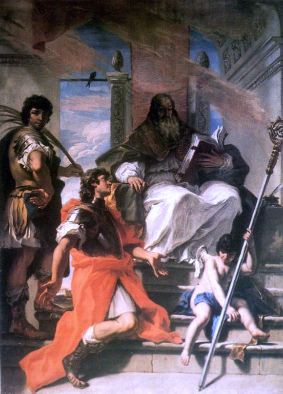  Sebastiano Ricci Saints Procolo, Fermo and Rustico - Canvas Art Print
