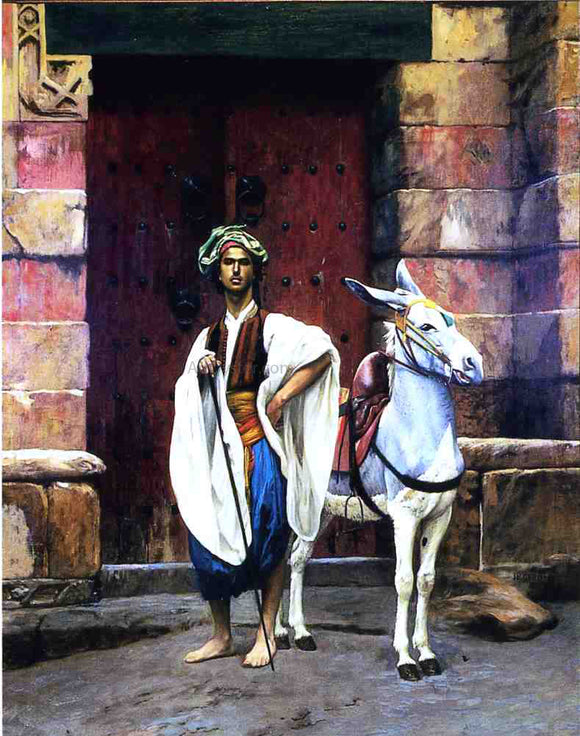  Jean-Leon Gerome Sais and His Donkey - Canvas Art Print