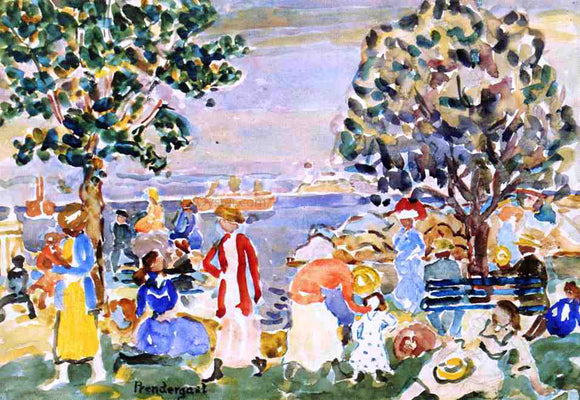  Maurice Prendergast Salem Harbor No. 1 - Canvas Art Print