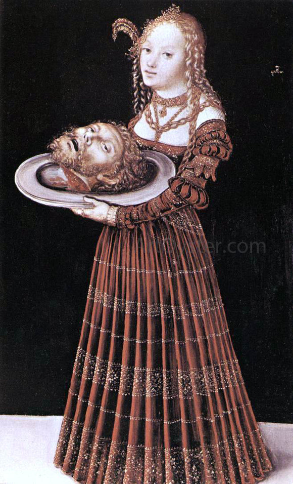  The Elder Lucas Cranach Salome with the Head of St John the Baptist - Canvas Art Print