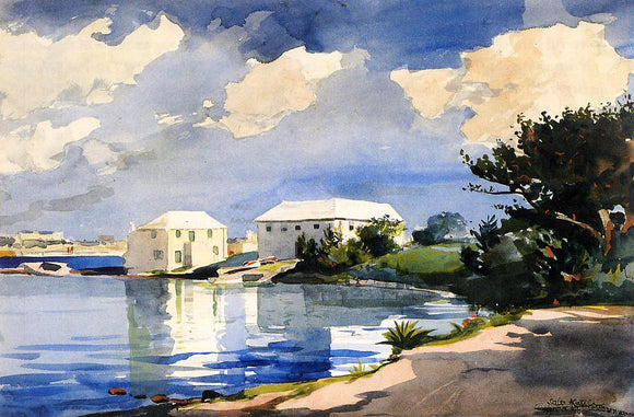  Winslow Homer Salt Kettle, Bermuda - Canvas Art Print
