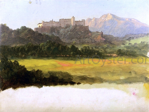  Frederic Edwin Church Salzburg, Austria, View of the Castle - Canvas Art Print