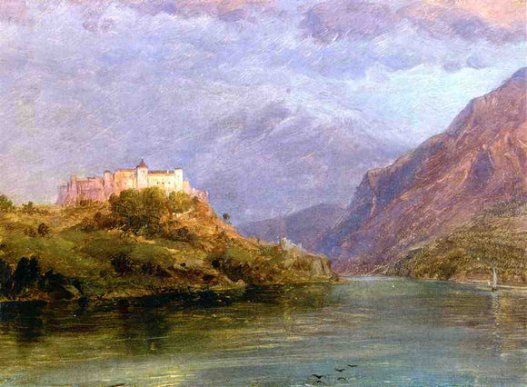  Frederic Edwin Church Salzburg Castle - Canvas Art Print