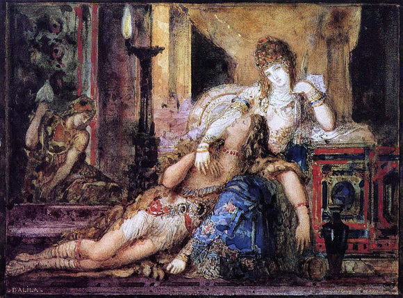  Gustave Moreau Samson and Dalila - Canvas Art Print