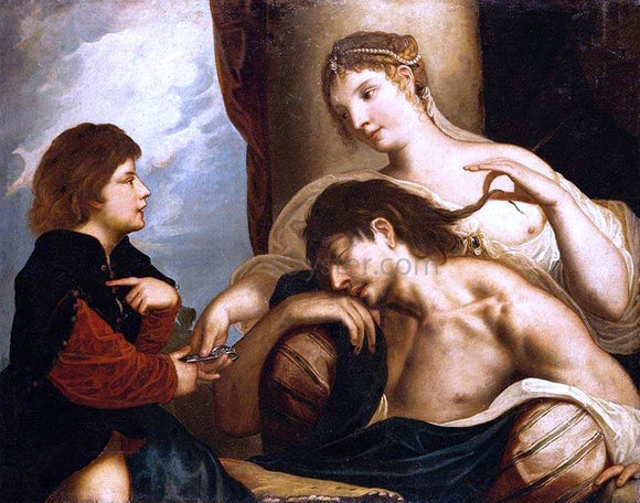  Padovanino Samson and Delilah - Canvas Art Print