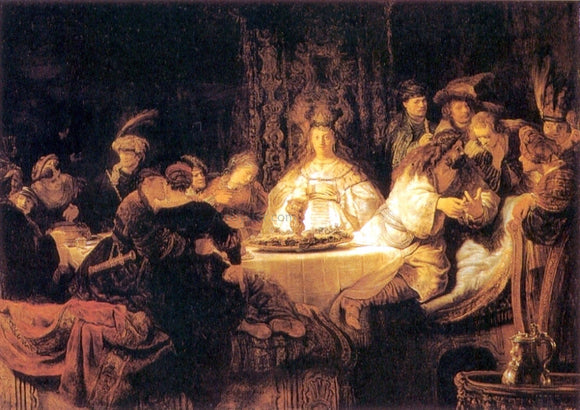  Rembrandt Van Rijn Samson at the Wedding - Canvas Art Print