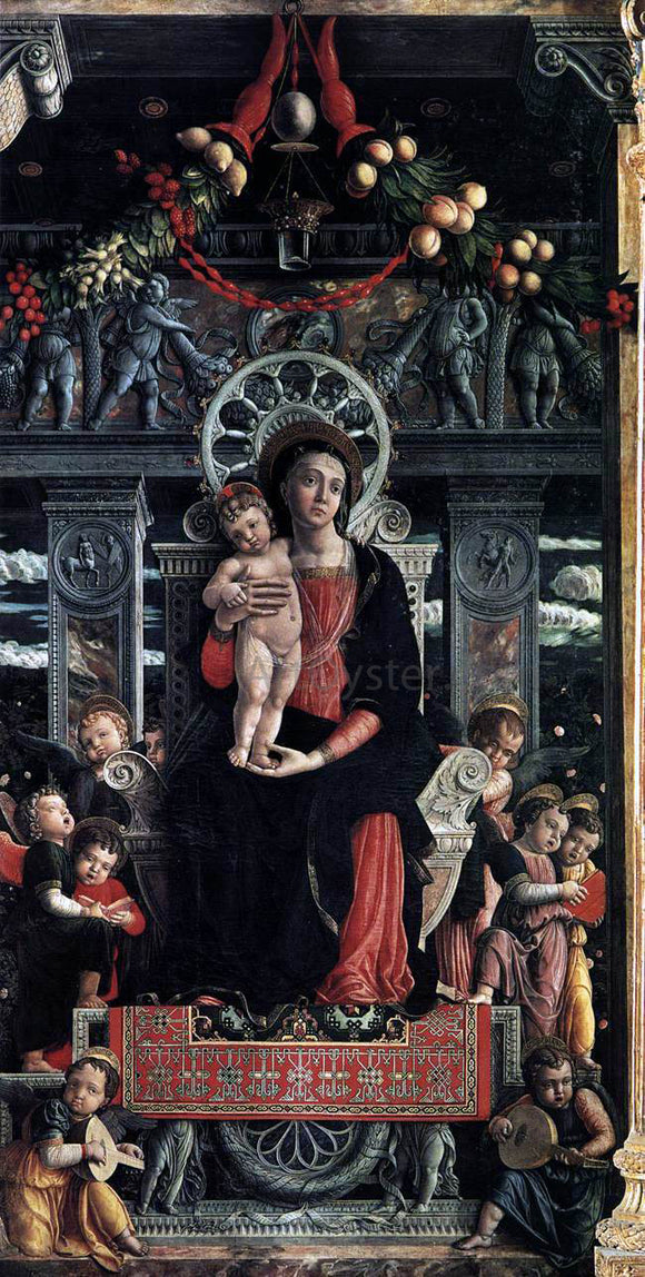  Andrea Mantegna San Zeno Polyptych (central panel) - Canvas Art Print