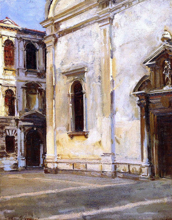  John Singer Sargent Santa Maria del Carmelo and Scuola Grande dei Carmini - Canvas Art Print