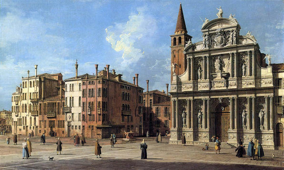  Canaletto Santa Maria Zobenigo - Canvas Art Print