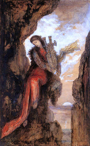  Gustave Moreau Sappho on the Cliff - Canvas Art Print