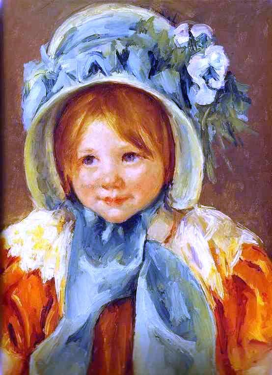  Mary Cassatt Sarah in a Green Bonnet - Canvas Art Print