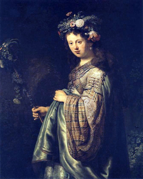  Rembrandt Van Rijn Saskia Dressed as Flora - Canvas Art Print