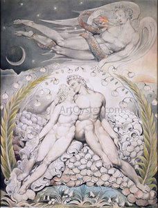  William Blake Satan Watching the Caresses of Adam and Eve - Canvas Art Print