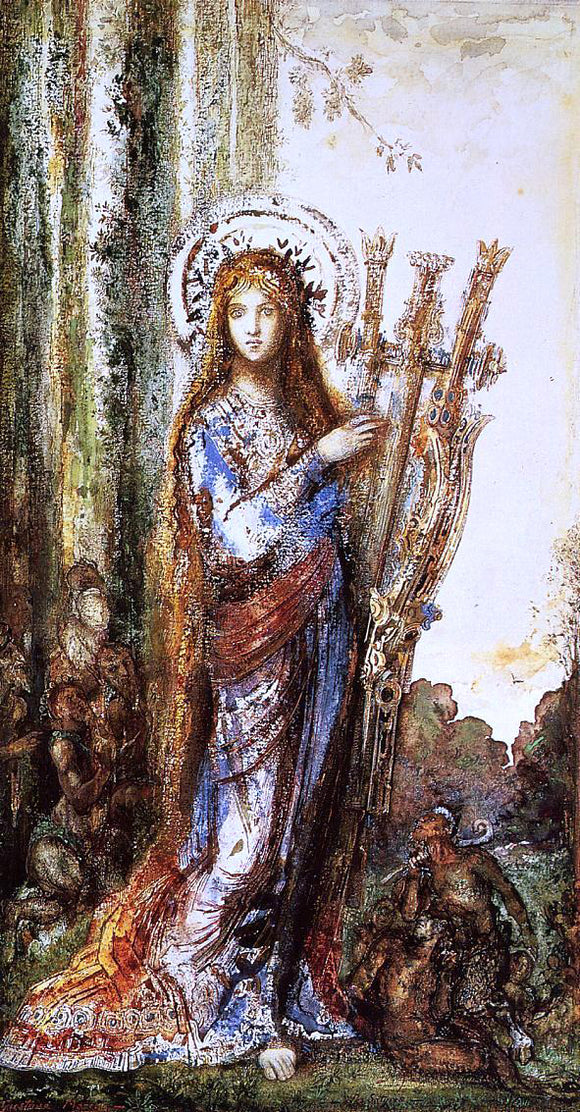  Gustave Moreau Satyrs - Canvas Art Print