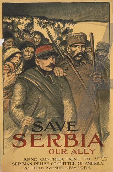  Theophile Alexandre Steinlen Save Serbia - Canvas Art Print