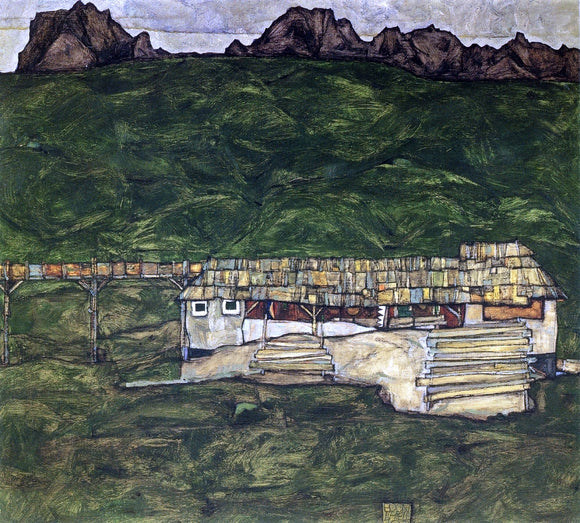  Egon Schiele Sawmill - Canvas Art Print