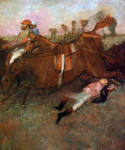  Edgar Degas Scene from the Steeplechase: the Fallen Jockey - Canvas Art Print