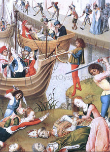  Master of the Legend of St.  Ursula Scenes from the Life of St Ursula (detail) - Canvas Art Print