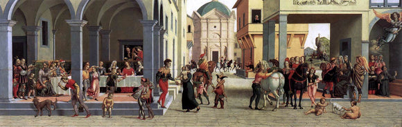  Giuliano Bugiardini Scenes from the Story of Tobias (2) - Canvas Art Print