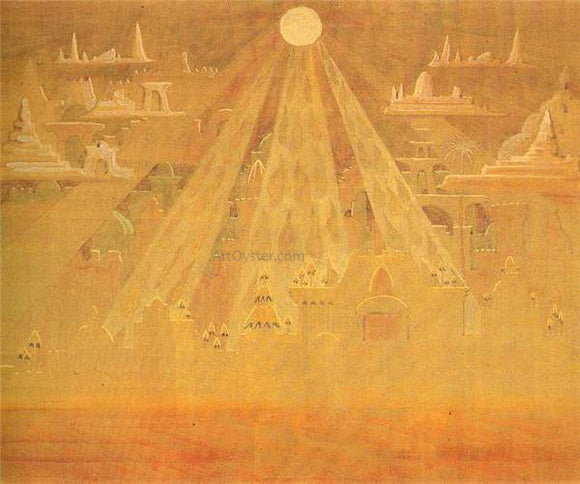  Mikalojus Ciurlionis Scherzo Sonata of the Pyramids - Canvas Art Print