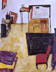  Egon Schiele Schiele's Room in Neulengbach - Canvas Art Print